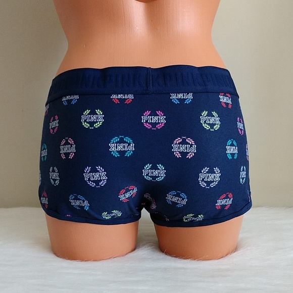 Size M🌺PINK VICTORIA'S SECRET LOGO BOYSHORT - Picture 2 of 5